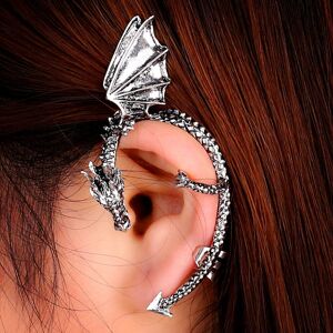 Unbranded Gothic Punk Dragon Ear Cuffs - Luminous Vintage Clip-On Earrings for Women 1E001 Unbranded Gothic Punk Dragon Ear Cuffs - Luminous Vintage Clip-On Earrings for Women 1E001