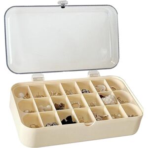 Unbranded Jewelry Box Organizer 2-layer Jewelry Display Organizer,Cream Yellow Multifunc Unbranded Jewelry Box Organizer 2-layer Jewelry Display Organizer,Cream Yellow Multifunc