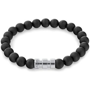 Calvin Klein Jewelry Men's Bracelet Round Bead and Steel Metal Color: Black (Mo Calvin Klein Jewelry Men's Bracelet Round Bead and Steel Metal Color: Black (Mo