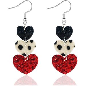 Unbranded Valentines Day Heart Dangle Earrings for Women Triple LOVE Heart Dangling Drop E Unbranded Valentines Day Heart Dangle Earrings for Women Triple LOVE Heart Dangling Drop E