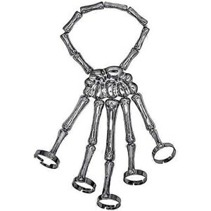 Unbranded Skeleton Skull Fingers Hand Bracelet Punk Wristband Bracelet Personality(Black) Unbranded Skeleton Skull Fingers Hand Bracelet Punk Wristband Bracelet Personality(Black)