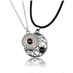 Unbranded Newest Sun Moon Star Couple Necklace Magnets Attract Each Other Valentine's Day Unbranded Newest Sun Moon Star Couple Necklace Magnets Attract Each Other Valentine's Day