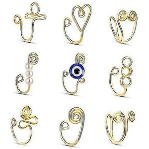 Unbranded 12pcs U Shaped Fake Nose Ring Hoop Fake Piercing Hoop Septum Rings Unbranded 12pcs U Shaped Fake Nose Ring Hoop Fake Piercing Hoop Septum Rings