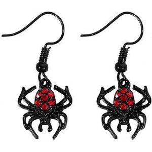 Unbranded black spider earrings animal spider red pendant earrings jewelry halloween costu Unbranded black spider earrings animal spider red pendant earrings jewelry halloween costu