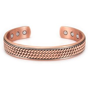 Unbranded Therapeutic Twisted Copper Bangle - 3000 Gauss Magnetic Jewelry Unbranded Therapeutic Twisted Copper Bangle - 3000 Gauss Magnetic Jewelry