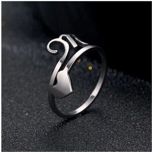 Unbranded (Sliver M) Stainless Steel Heart 26 A-Z Initial Letters Open Ring Adjustable Wom Unbranded (Sliver M) Stainless Steel Heart 26 A-Z Initial Letters Open Ring Adjustable Wom