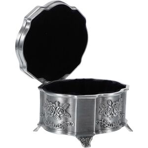 Unbranded (As show, One size) Metal Alloy Jewelry Box Oval Finger Ring Chest Earrings Stor Unbranded (As show, One size) Metal Alloy Jewelry Box Oval Finger Ring Chest Earrings Stor