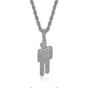 Unbranded (Silver, One size) Billie Eilish Copper Pendant Necklace with Charms - Women' Unbranded (Silver, One size) Billie Eilish Copper Pendant Necklace with Charms - Women'