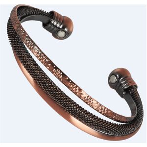 Unbranded (color-2) Pure Red Copper Magnetic Bracelet with 2 Magnets – Classic Rounded End Unbranded (color-2) Pure Red Copper Magnetic Bracelet with 2 Magnets – Classic Rounded End