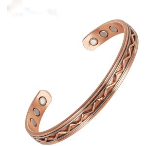 Unbranded Red Copper Magnetic Jewelry Set – Adjustable Cuff Bracelet and Ring for Wellness Unbranded Red Copper Magnetic Jewelry Set – Adjustable Cuff Bracelet and Ring for Wellness