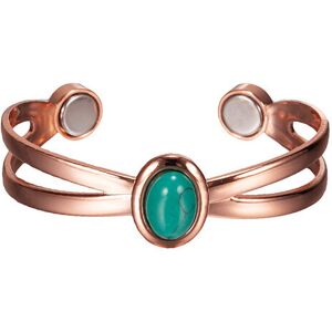 Unbranded (Green) Adjustable Magnetic Copper Cuff Bracelet – Therapeutic Open Bangle for M Unbranded (Green) Adjustable Magnetic Copper Cuff Bracelet – Therapeutic Open Bangle for M