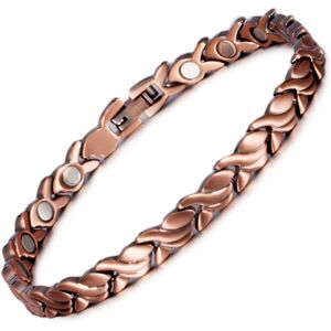 Unbranded Magnetic Pure Copper Bracelet – Vintage Red Copper Energy Cuff for Men and Women Unbranded Magnetic Pure Copper Bracelet – Vintage Red Copper Energy Cuff for Men and Women