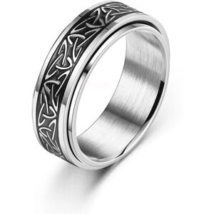 Unbranded (silver, 11) Couple Celtic Anti-anxiety Spinner Fidget Rotating Rings Titanium S Unbranded (silver, 11) Couple Celtic Anti-anxiety Spinner Fidget Rotating Rings Titanium S