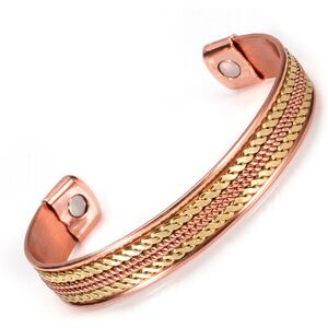 Unbranded (copper-1) Braided Copper Magnetic Bracelet for Men and Women – Adjustable Energ Unbranded (copper-1) Braided Copper Magnetic Bracelet for Men and Women – Adjustable Energ