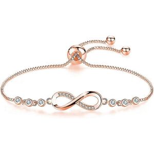 Unbranded (As show, One size) Bracelet coeur en or rose Bracelet dames, Bracelet Zircon da Unbranded (As show, One size) Bracelet coeur en or rose Bracelet dames, Bracelet Zircon da