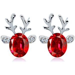 Unbranded (As show, One size) Earrings Crystal Gemstone Antler Earrings Luxury Three-dimen Unbranded (As show, One size) Earrings Crystal Gemstone Antler Earrings Luxury Three-dimen