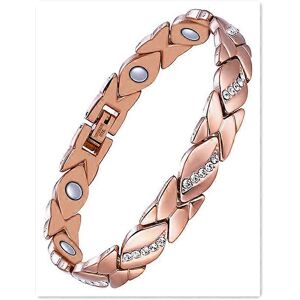 Unbranded (As show, One size) 1 Pcs Copper Magnetic Bracelet and Copper Magnetic Ring for Unbranded (As show, One size) 1 Pcs Copper Magnetic Bracelet and Copper Magnetic Ring for