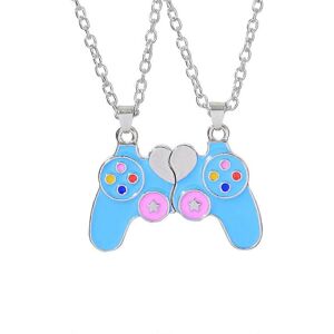 Unbranded (As show, One size) Blue Gamepad Style2PCS Friendship Necklace Two Girls Necklac Unbranded (As show, One size) Blue Gamepad Style2PCS Friendship Necklace Two Girls Necklac