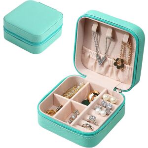 Unbranded (As show, One size) Blue Jewelry Box, Jewelry Box for Women, Small PU Leather Tr Unbranded (As show, One size) Blue Jewelry Box, Jewelry Box for Women, Small PU Leather Tr