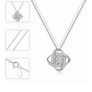 Unbranded (As show, One size) One piece (silver, length about 40+5cm) four leaf Eternal St Unbranded (As show, One size) One piece (silver, length about 40+5cm) four leaf Eternal St