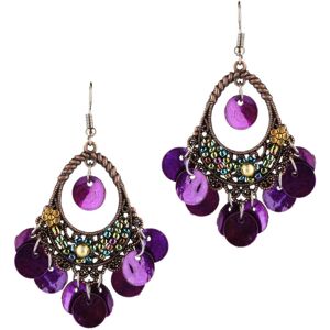 Unbranded (As show, One size) 2pcs braided Behomia Floral Shells Tassel Dangle Piercing Ea Unbranded (As show, One size) 2pcs braided Behomia Floral Shells Tassel Dangle Piercing Ea