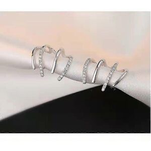 Unbranded (As show, One size) Shang personality temperament four claw zirconia earrings co Unbranded (As show, One size) Shang personality temperament four claw zirconia earrings co
