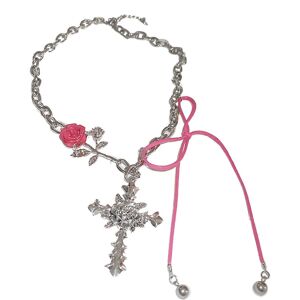 Unbranded (As show, One size) Religious Jewelry Gothic Style Necklace Cross Chain Necklace Unbranded (As show, One size) Religious Jewelry Gothic Style Necklace Cross Chain Necklace