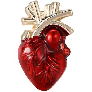 Unbranded (As show, One size) Fashionable Heart Shaped Brooch Lapel Pin Human Body Organ B Unbranded (As show, One size) Fashionable Heart Shaped Brooch Lapel Pin Human Body Organ B