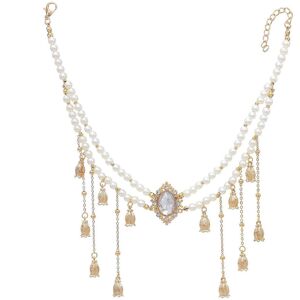 Unbranded (Necklace A, One size) Bohemia Style Rhinestone Drop Pendant Forehead Chain Faux Unbranded (Necklace A, One size) Bohemia Style Rhinestone Drop Pendant Forehead Chain Faux