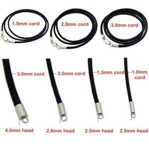 Unbranded (28 inches (70cm), 2.5mm) Black Braided Leather Necklace Cord with Stainless Ste Unbranded (28 inches (70cm), 2.5mm) Black Braided Leather Necklace Cord with Stainless Ste