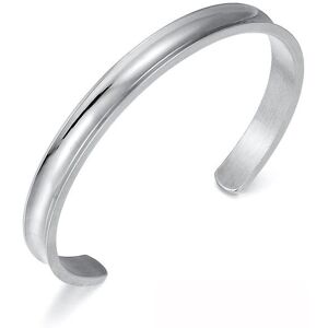 Unbranded (Silver) Silver Titanium Steel Hair Tie Holder Bracelet Cuff Grooved Wristband B Unbranded (Silver) Silver Titanium Steel Hair Tie Holder Bracelet Cuff Grooved Wristband B
