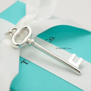 Unbranded Tiffany & Co. Oval Key Pendant Charm Sterling Silver 925 w/Pouch Unbranded Tiffany & Co. Oval Key Pendant Charm Sterling Silver 925 w/Pouch