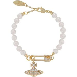 Unbranded Vivienne Westwood Pearl Safety Pin Clip Charm Gold Tone Bracelet New in Box Unbranded Vivienne Westwood Pearl Safety Pin Clip Charm Gold Tone Bracelet New in Box
