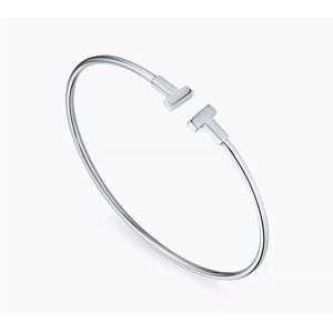 Unbranded Tiffany & Co. Tiffany T Wire 5.7 in Bangle Bracelet 18k White Gold Unbranded Tiffany & Co. Tiffany T Wire 5.7 in Bangle Bracelet 18k White Gold