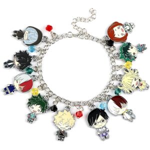 Unbranded Academia My Hero Charm Bracelet Character Pendant Cartoon Gifts Jewellery Girls Unbranded Academia My Hero Charm Bracelet Character Pendant Cartoon Gifts Jewellery Girls