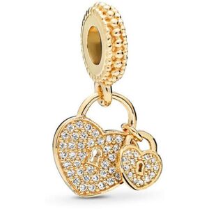 Unbranded (SS1378) New Fine Rose Gold Lock Key Pendant Love You Heart Padlock Charm Beads Unbranded (SS1378) New Fine Rose Gold Lock Key Pendant Love You Heart Padlock Charm Beads