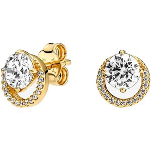 Unbranded Brand Sparkling Round Halo Stud Earrings 261248C01 Unbranded Brand Sparkling Round Halo Stud Earrings 261248C01