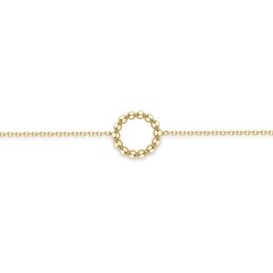 Jewelco London Ladies 9ct Yellow Gold Bubble Bead Hoop Ring Charm Bracelet 8mm 7 Jewelco London Ladies 9ct Yellow Gold Bubble Bead Hoop Ring Charm Bracelet 8mm 7