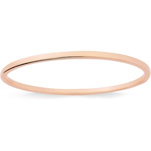 Jewelco London Ladies 9ct Pink Rose Gold 2.5mm Square Tube Oval Bangle Bracelet Jewelco London Ladies 9ct Pink Rose Gold 2.5mm Square Tube Oval Bangle Bracelet