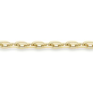Jewelco London Ladies 9ct Yellow Gold Oval Link Prince of Wales Style Chain Brac Jewelco London Ladies 9ct Yellow Gold Oval Link Prince of Wales Style Chain Brac