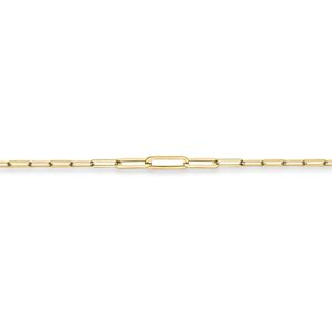 Jewelco London Ladies 18ct Yellow Gold Graduated Oval Paperclip Chain Bracelet 3 Jewelco London Ladies 18ct Yellow Gold Graduated Oval Paperclip Chain Bracelet 3