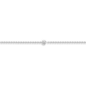Jewelco London Ladies 18ct White Gold Diamond Bubble Solitaire Charm Bracelet 3m Jewelco London Ladies 18ct White Gold Diamond Bubble Solitaire Charm Bracelet 3m
