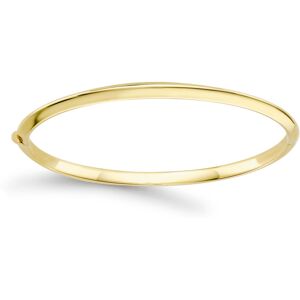 Jewelco London 9ct Yellow Gold Triangular Tube Knife Edge Bangle Bracelet 3mm - Jewelco London 9ct Yellow Gold Triangular Tube Knife Edge Bangle Bracelet 3mm -