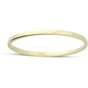 Jewelco London Ladies 18ct Yellow Gold D-Shape Flat Court Tube Minimalist Oval B Jewelco London Ladies 18ct Yellow Gold D-Shape Flat Court Tube Minimalist Oval B