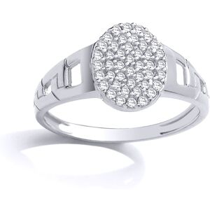 (I) Jewelco London Kids Rhodium Plated Sterling Silver Cubic Zirconia Encrusted (I) Jewelco London Kids Rhodium Plated Sterling Silver Cubic Zirconia Encrusted