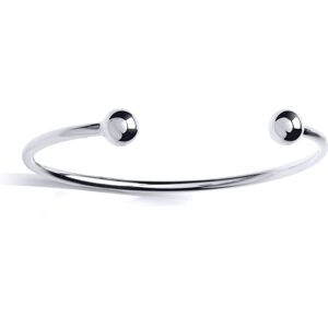 Jewelco London Ladies Sterling Silver Round Torque Bangle Bracelet 8mm - GVG177 Jewelco London Ladies Sterling Silver Round Torque Bangle Bracelet 8mm - GVG177