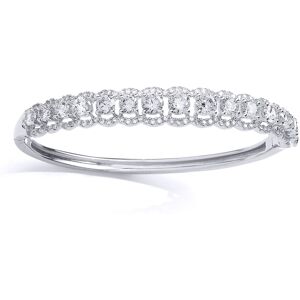 Jewelco London Girls Sterling Silver Cubic Zirconia Halo Cluster Baby Bangle Bra Jewelco London Girls Sterling Silver Cubic Zirconia Halo Cluster Baby Bangle Bra