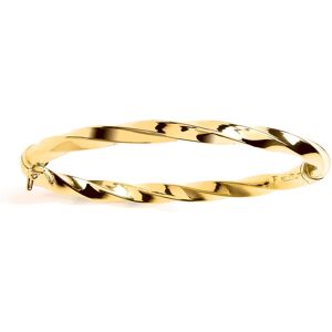 Jewelco London Ladies Gold-Plated Sterling Silver Chunky Square Tube Candy Ribbo Jewelco London Ladies Gold-Plated Sterling Silver Chunky Square Tube Candy Ribbo