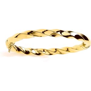 Jewelco London Ladies Gold-Plated Sterling Silver Chunky Square Tube Candy Ribbo Jewelco London Ladies Gold-Plated Sterling Silver Chunky Square Tube Candy Ribbo