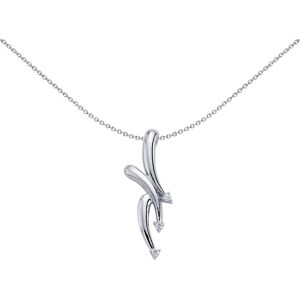 Jewelco London Ladies Sterling Silver Cubic Zirconia 3 Arrows Charm Necklace 18 Jewelco London Ladies Sterling Silver Cubic Zirconia 3 Arrows Charm Necklace 18